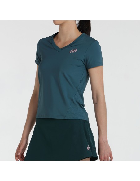Bullpadel -Camiseta Bullpadel Evito Verde Bosque Mujer
