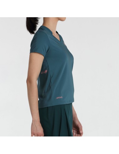 Bullpadel -Camiseta Bullpadel Evito Verde Bosque Mujer