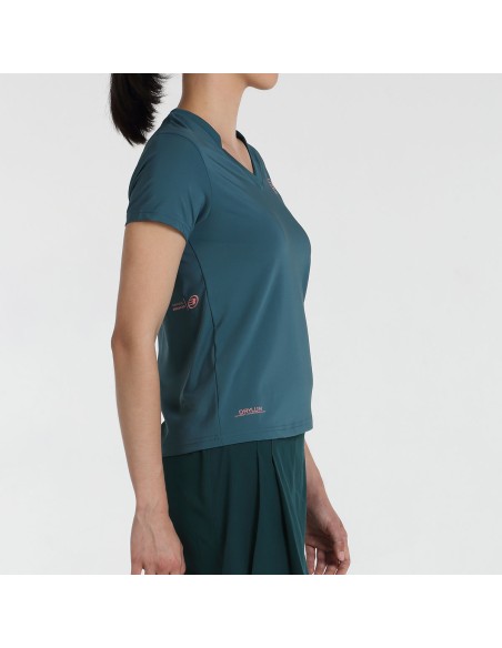 Bullpadel -Camiseta Bullpadel Evito Verde Bosque Mujer