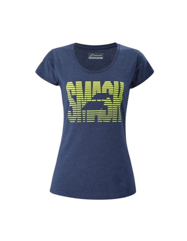 Babolat -Camiseta de mensagem de exercício Babolat W 4ws21445 4005