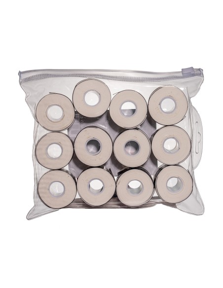 ShockOut Padel -Shockout X12 Premium Overgrips Bag, Plain White