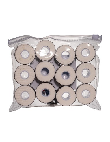ShockOut Padel -Bolsa Shockout X12 Overgrips Premium Blanco Perforado 100-0054
