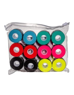 ShockOut Padel -Shockout X12 Overgrips Premium Bag Multicolor Plain 100-0055 2