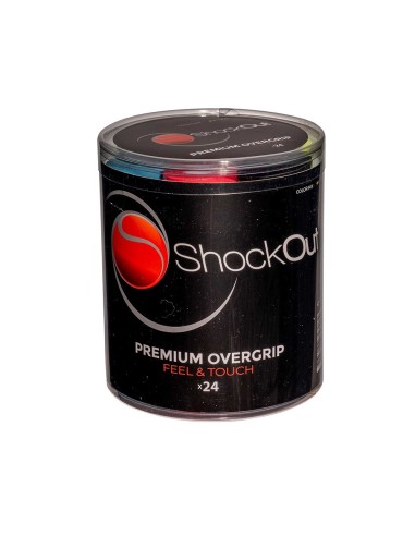 ShockOut Padel -Shockout X24 Drum Overgrips Premium Multicolor Smooth 100-0051