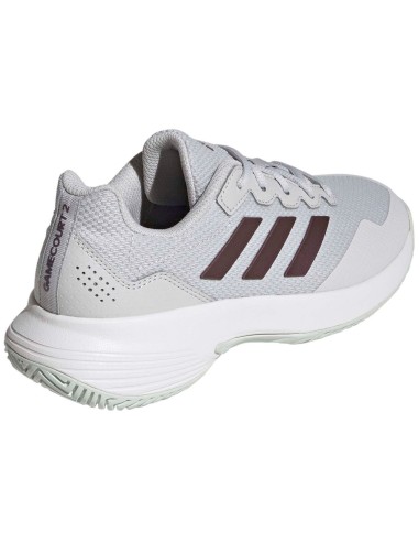 Adidas -Zapatillas Adidas Gamecourt 2 Gris Mujer