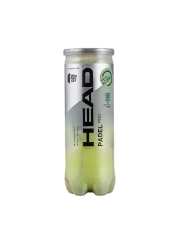 Head -Bote 3 pelotas Head Padel Pro