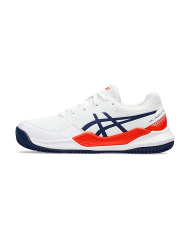 Asics -Zapatillas Asics Gel-Resolution 9 GS Clay Blanco Junior