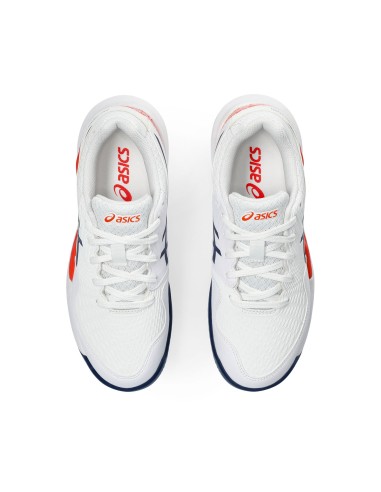 Asics -Asics Gel-Resolution 9 GS Clay White Junior Shoes