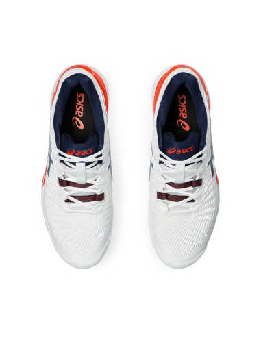 Asics -Asics Gel-Resolution 9 Clay Blanco Naranja
