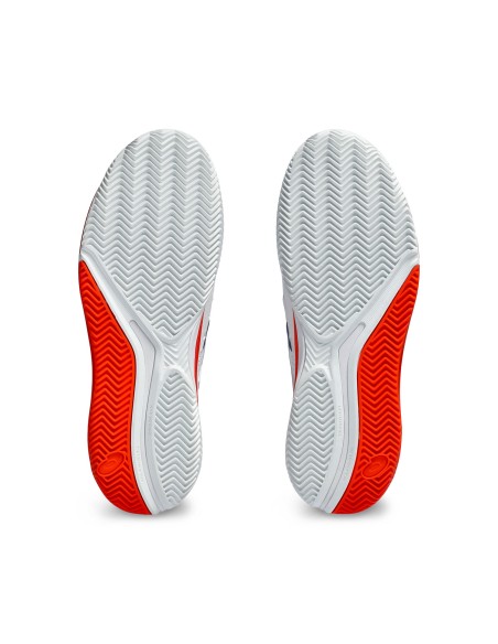 Asics -Zapatillas Asics Gel-Resolution 9 Clay Blanco Naranja