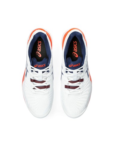 Asics -Tênis Asics Gel-Resolution 9 Branco Laranja