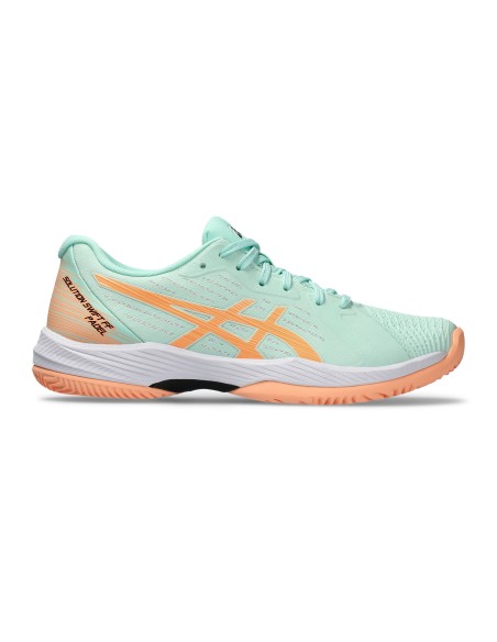 Asics -Sapatos femininos Asics Solution Swift Padel Verde Laranja Asics -Sapatos femininos Asics Solution Swift Padel Verde Laranja