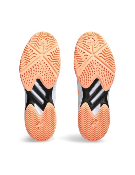 Asics -Asics Solution Swift Padel Green Orange Women's Shoes Asics -Asics Solution Swift Padel Green Orange Women's Shoes