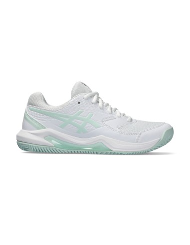 Asics -Asics Gel-Dedicate 8 Clay White Green Women's Running Shoes