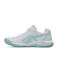 Asics -Zapatillas Asics Gel-Dedicate 8 Clay Blanco Verde Mujer 2