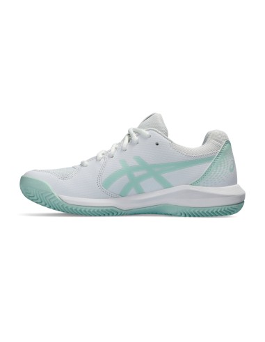 Asics -Asics Gel-Dedicate 8 Clay White Green Women's Running Shoes
