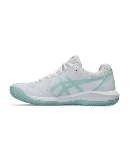 Asics -Zapatillas Asics Gel-Dedicate 8 Clay Blanco Verde Mujer Asics -Zapatillas Asics Gel-Dedicate 8 Clay Blanco Verde Mujer