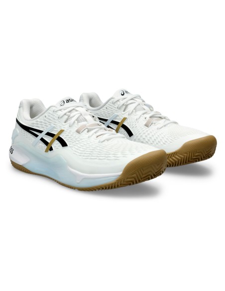 Asics -Asics Gel-Resolution 9 Clay White Shoes