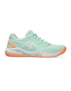 Asics -Zapatillas Asics Gel-Dedicate 8 Padel Verde Mujer