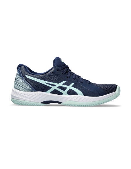 Asics -Zapatillas Asics Solution Swift FF Clay Azul Verde Mujer