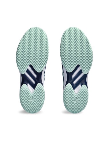 Asics -Zapatillas Asics Solution Swift FF Clay Azul Verde Mujer