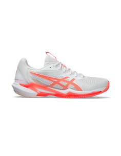 Asics -Asics Solution Speed FF 3 Clay White Pink Women's Running Shoes