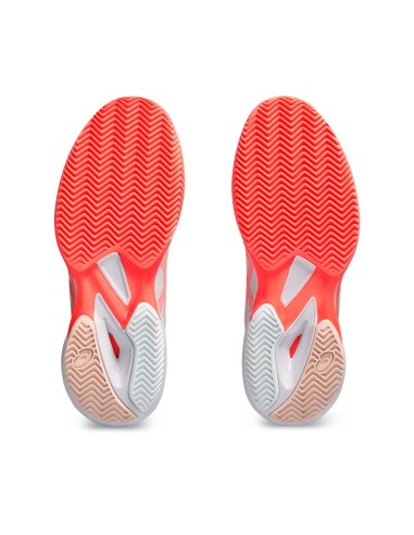 Asics -Tênis de corrida feminino Asics Solution Speed FF 3 Clay branco rosa