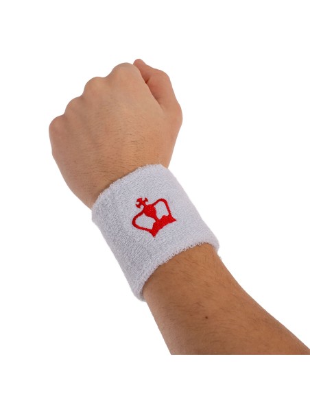 Black Crown -Black Crown Short White Wristband