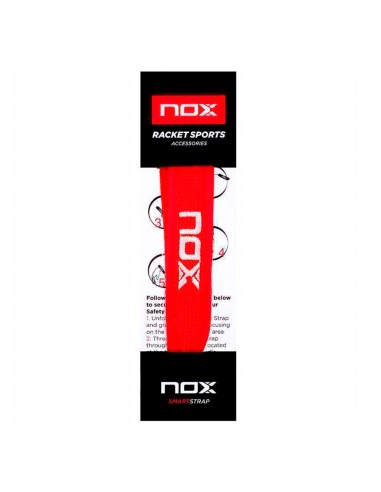 Nox -Cordón Nox Smartstrap Luxury Rojo Logo Blanco