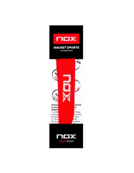Nox -Nox Smartstrap Luxury Lace Vermelho Logotipo Branco