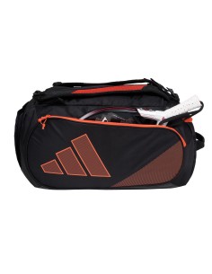 Adidas -Paletero Adidas Racketbag Protour 3.3 Black/Orange 2