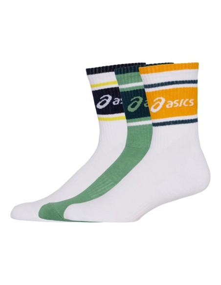 Asics -Pacote de 3 meias Asics Graphic Crew Asics -Pacote de 3 meias Asics Graphic Crew
