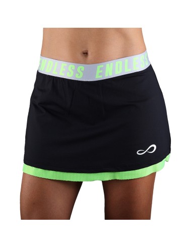 Endless -Endless Iconic Skirt 40205 Black Green