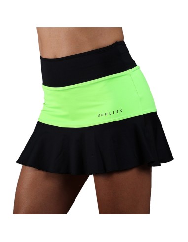 Endless -Saia de Renda Endless 40201 Preto Verde