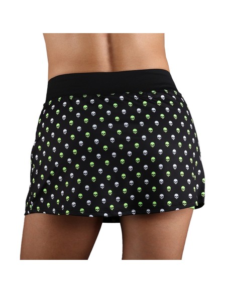 Endless -Endless Minimal Print Skirt 40009 Skulls Green Endless -Endless Minimal Print Skirt 40009 Skulls Green