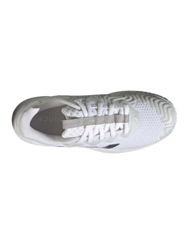 Adidas -WOMEN’S WHITE AND Silver Adidas Solematch control ID1502