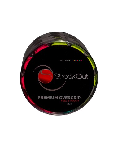 ShockOut Padel -Shockout X60 Tambor Overgrips Premium Multicolor Suave 100-0047