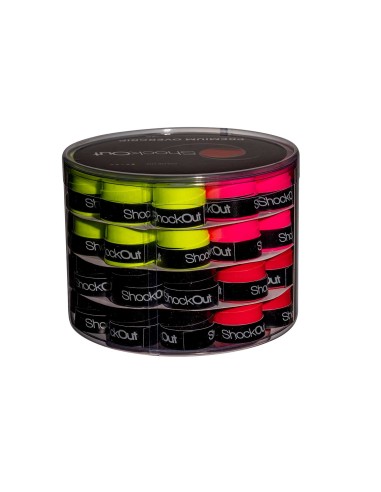 ShockOut Padel -Shockout X60 Drum Overgrips Premium Multicolor Smooth 100-0047