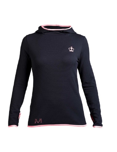 Black Crown -Sweatshirt Black Crown Marta Marrero 02 Black/Coral