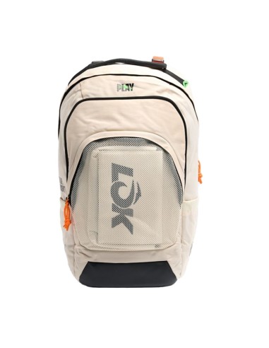 LOK -LOK MAXX OFFWHITE BACKPACK LOBG1MA2U0064 white/orange