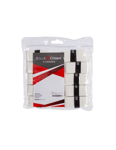 Black Crown -BAG x12 BLACK CROWN WHITE GRIPS