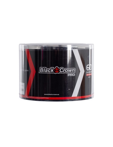 Black Crown -Cube x60 Perforated Overgrips Black Crown A000456 White