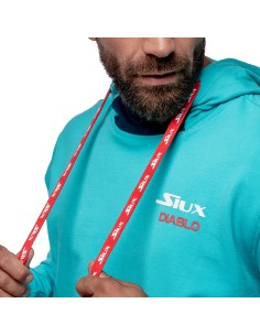 Siux -SUDADERA CON CAPUCHA SIUX DIABLO SANYO HOMBRE VERDE FW24 2