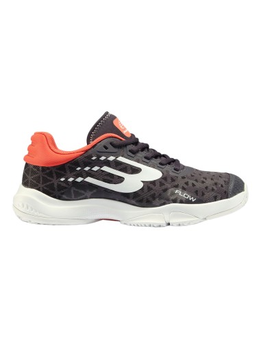 Bullpadel -Sapatos femininos Bullpadel Flow 24i Ck66006037 cinza escuro/laranja