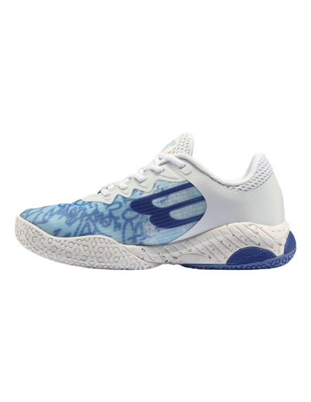 Bullpadel -Sapatos femininos Bullpadel Ionic W 24i Ck67012011 branco/azul claro
