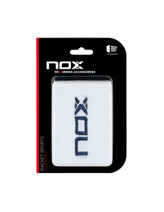 Nox -Blister (2 UDS) Muñequera Nox Blanco Logo Azul 2