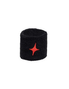Star Vie -Blister (2 UDS) Muñequera Starvie Negra Star Roja