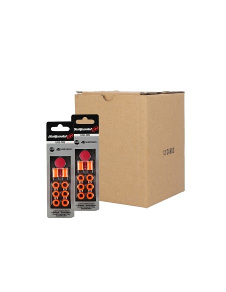 Bullpadel -BOX 12 UNITS - BLISTER (4 UNITS) ANTIVIBRATOR EASE VIBE BULLPADEL 037 ORANGE 448290 Bullpadel -BOX 12 UNITS - BLISTER (4 UNITS) ANTIVIBRATOR EASE VIBE BULLPADEL 037 ORANGE 448290