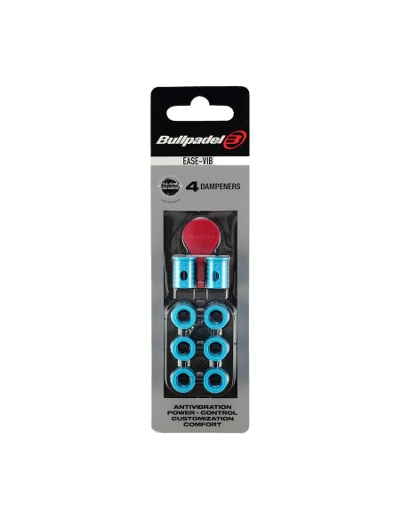 Bullpadel -BLISTER (4 UNIDADES) EASE VIBE BULLPADEL 011 ANTIVIBRADOR AZUL 448294 Bullpadel -BLISTER (4 UNIDADES) EASE VIBE BULLPADEL 011 ANTIVIBRADOR AZUL 448294