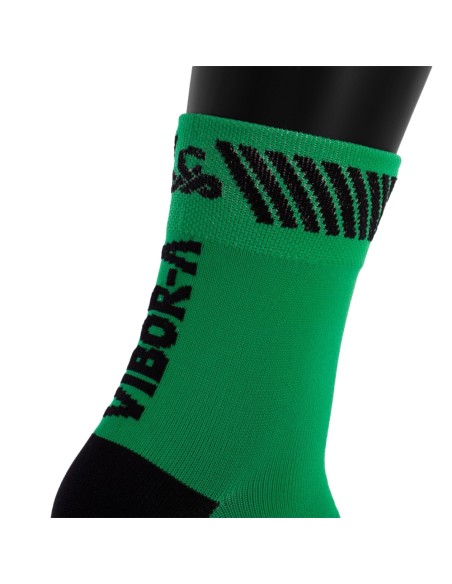 Vibor-a -CALCETINES VIBOR-A KAIT MEDIA CAﾑA VERDE/NEGRO 40180.C21